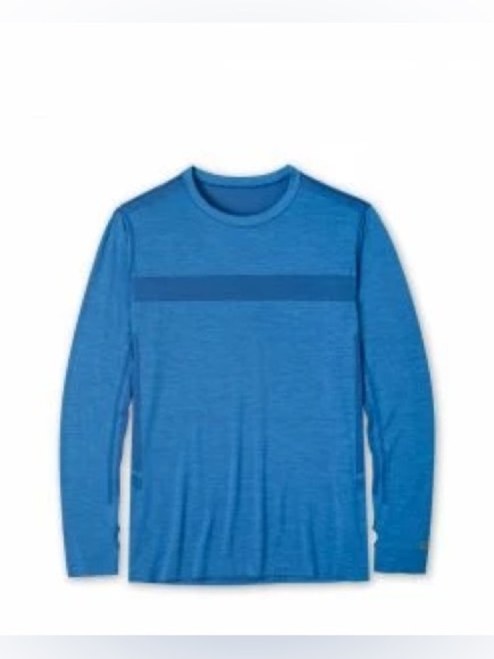 Stio Blue Long-Sleeve Crew with Subtle Chest Stripe PR27-8